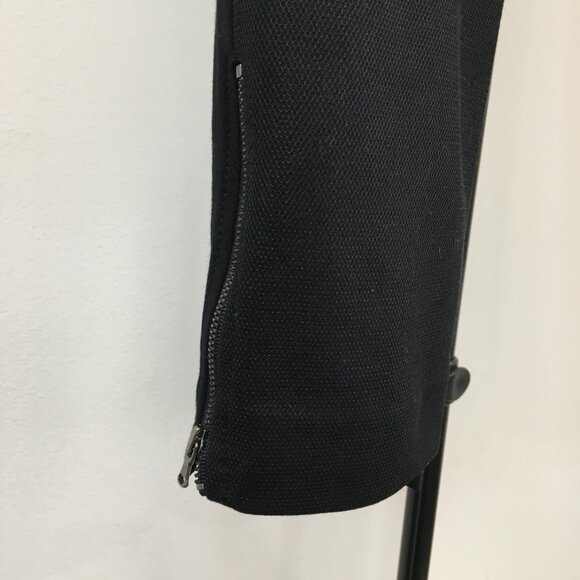 TRINA TURK Black Mixed Fabric Zip Ankle Dress Pant - Picture 8 of 12